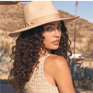 Wyeth‎ Wool Tan Fedora Oatmeal Hat wool